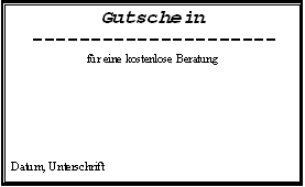 Gutschein